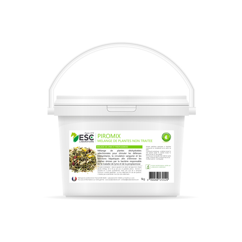 piromix renfort immunitaire piroplasmose lyme chevaux